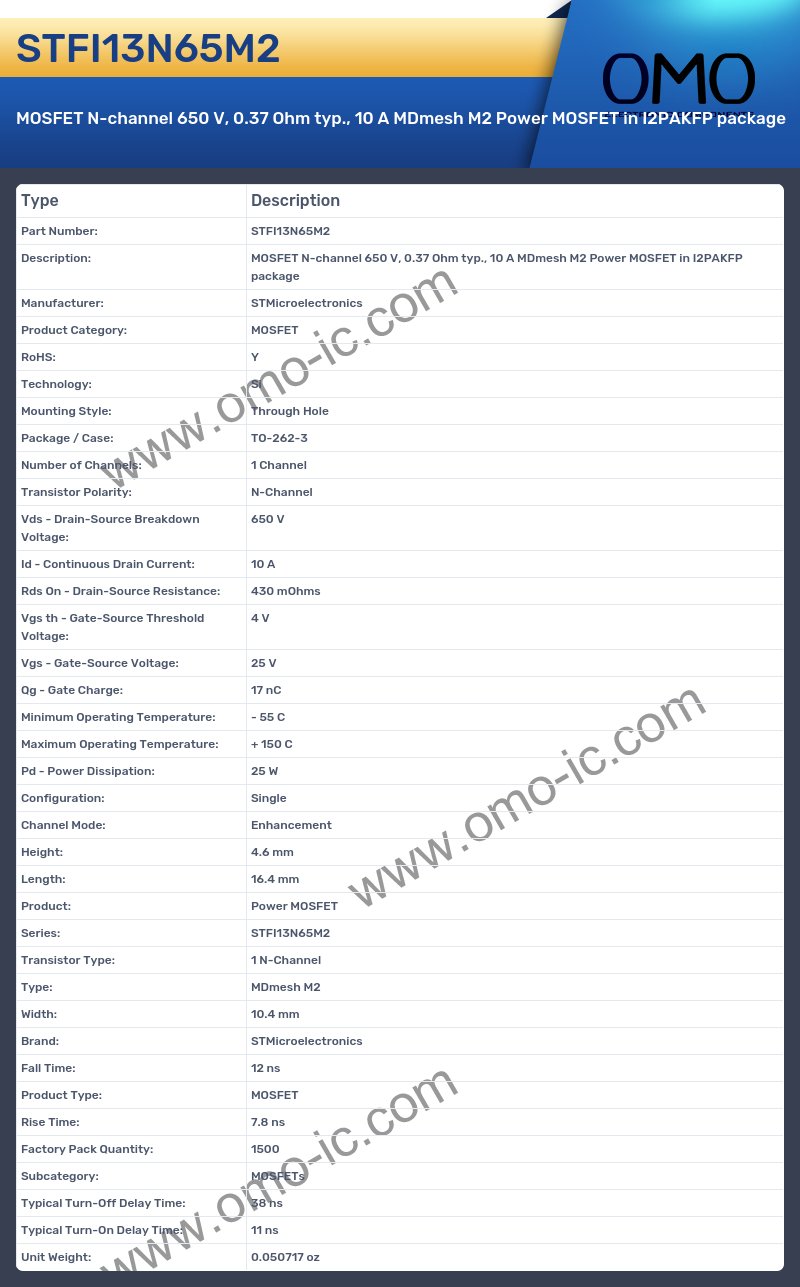 STFI13N65M2