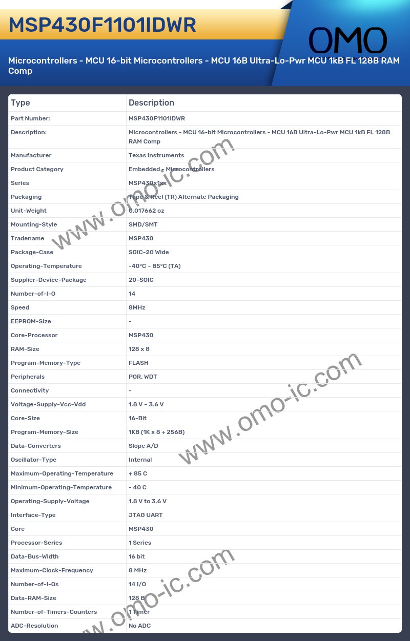MSP430F1101IDWR