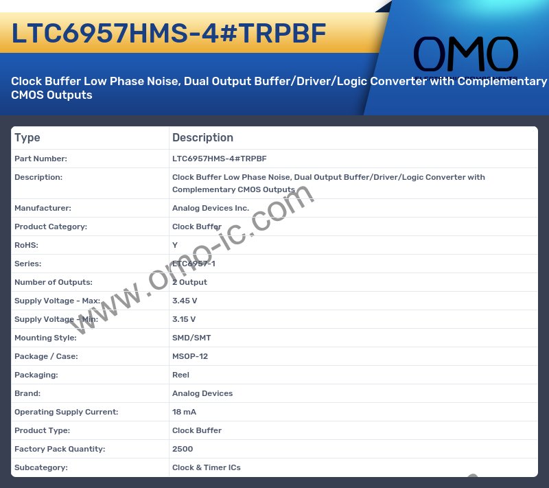 LTC6957HMS-4#TRPBF