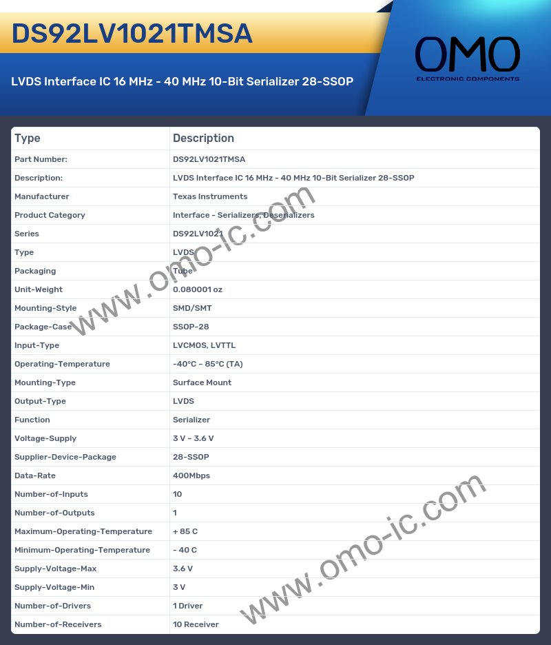 DS92LV1021TMSA