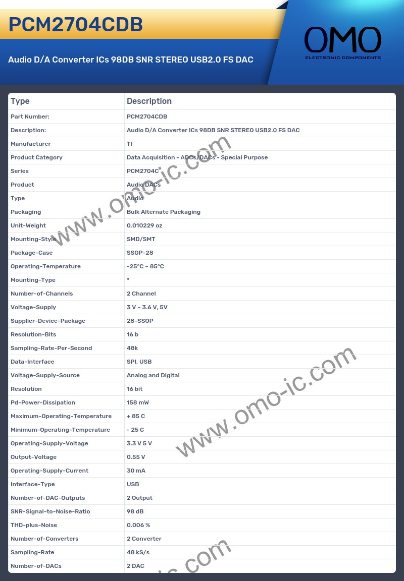 PCM2704CDB