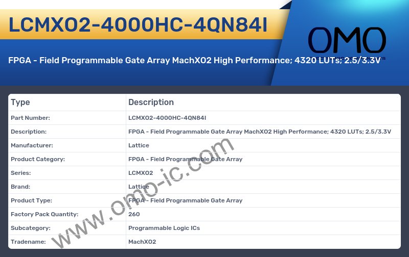 LCMXO2-4000HC-4QN84I