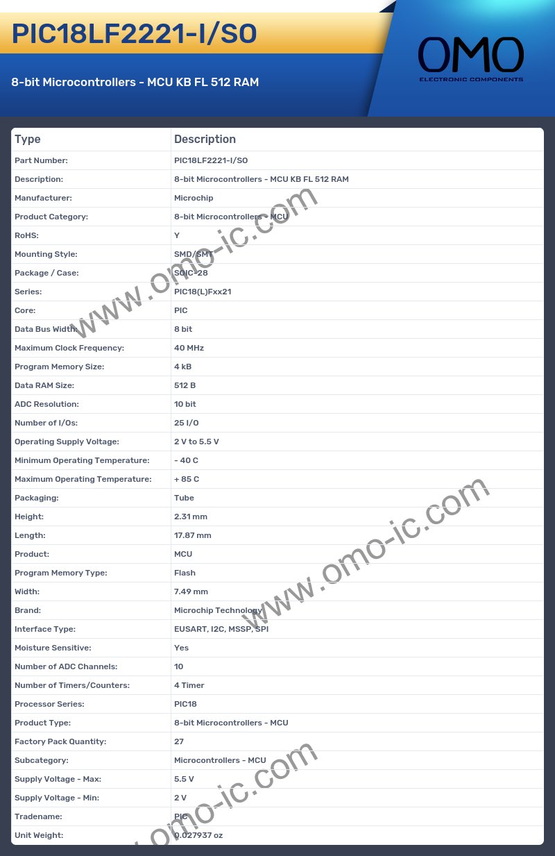 PIC18LF2221-I/SO