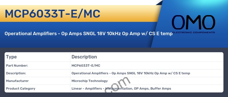 MCP6033T-E/MC