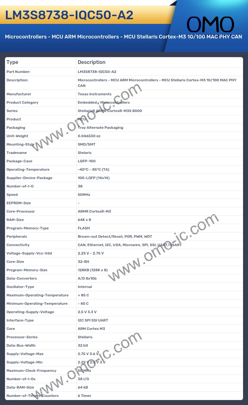LM3S8738-IQC50-A2