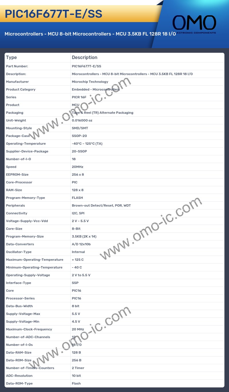 PIC16F677T-E/SS