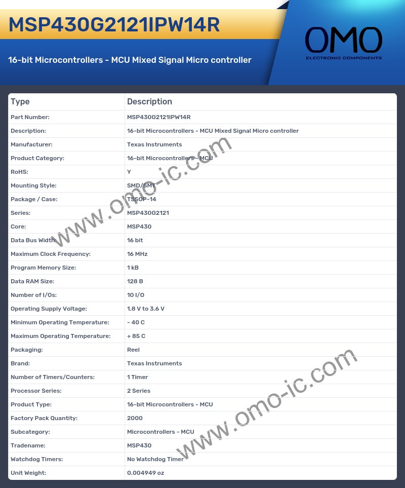MSP430G2121IPW14R