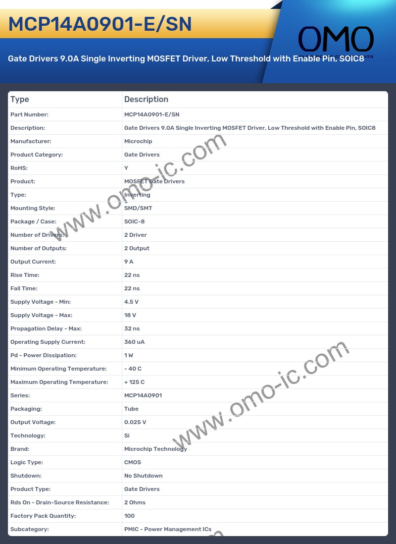 MCP14A0901-E/SN