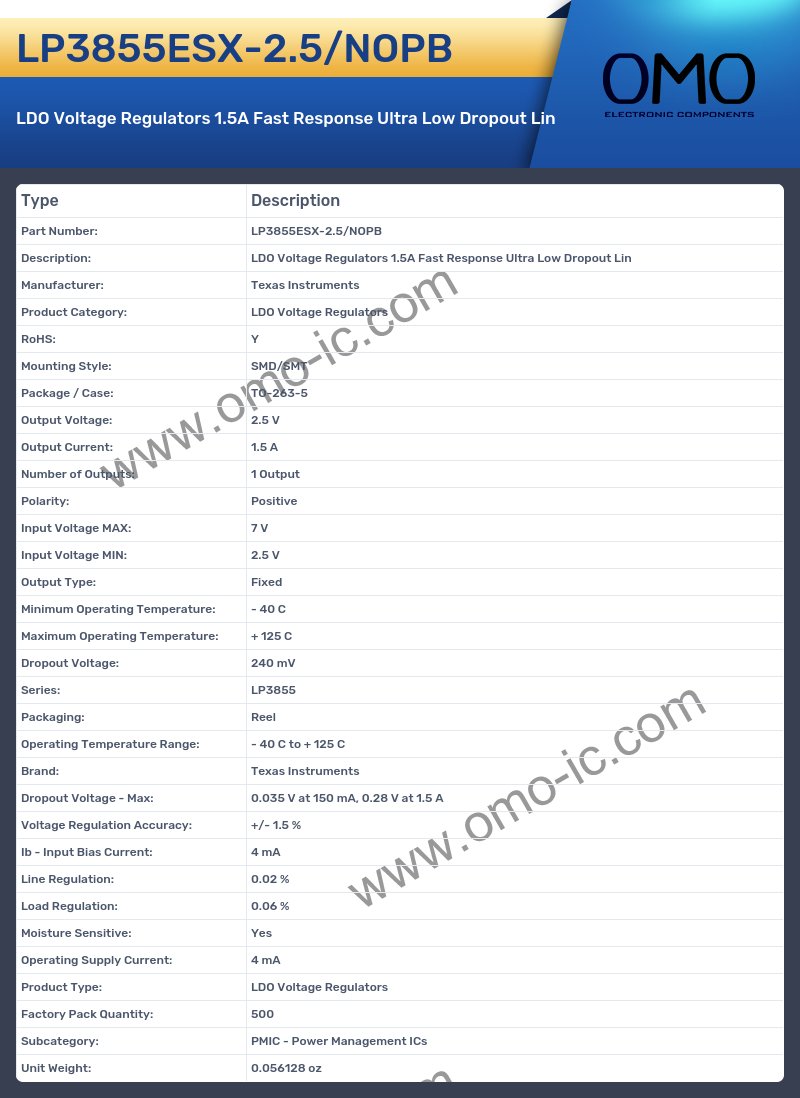 LP3855ESX-2.5/NOPB