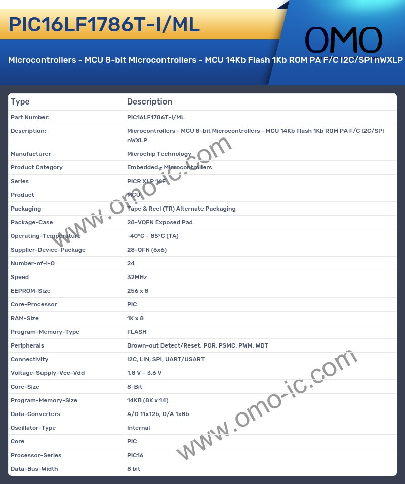 PIC16LF1786T-I/ML