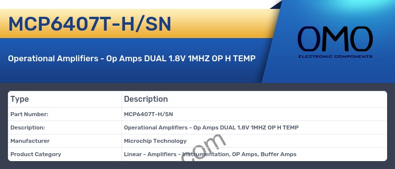 MCP6407T-H/SN