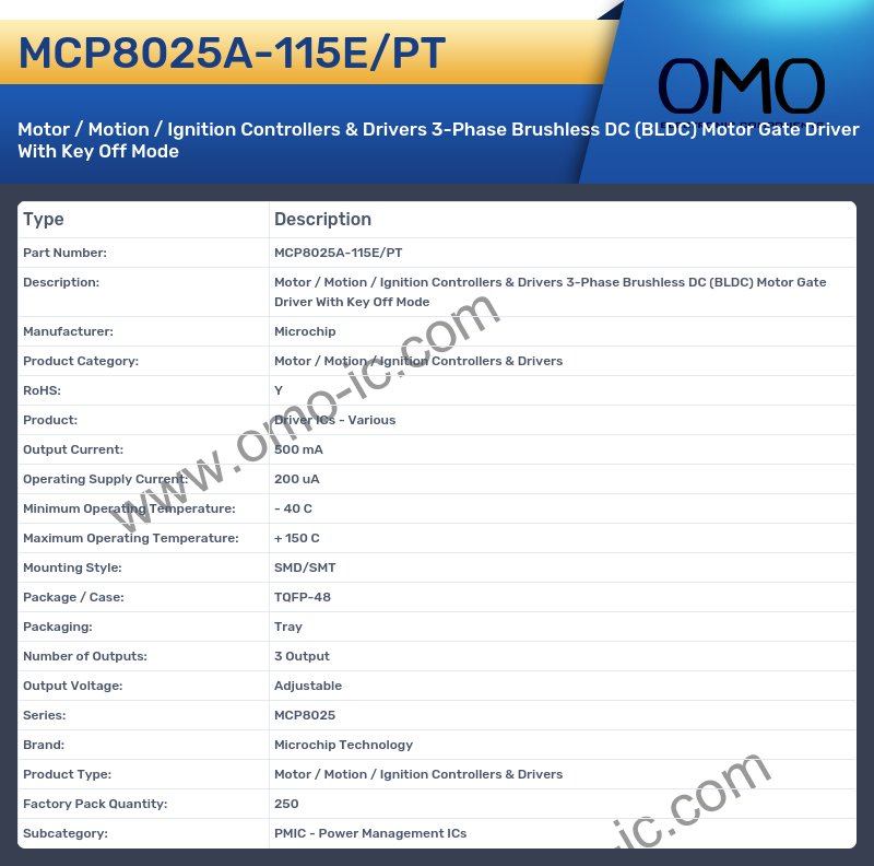 MCP8025A-115E/PT