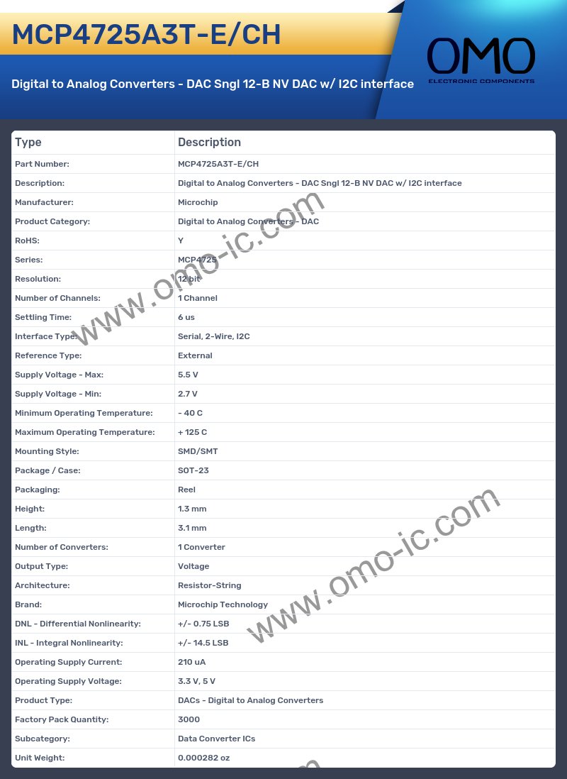 MCP4725A3T-E/CH