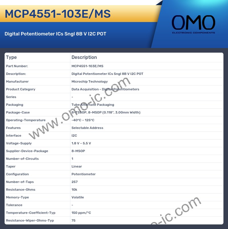 MCP4551-103E/MS