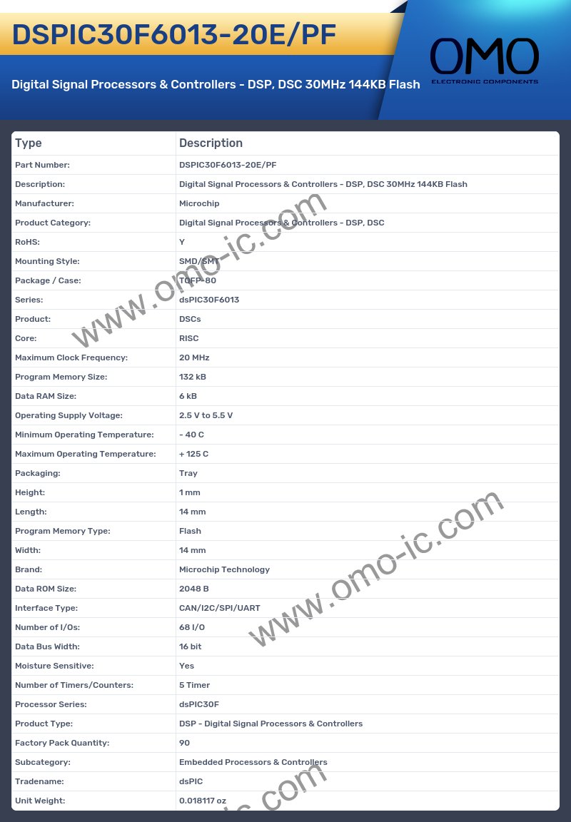 DSPIC30F6013-20E/PF