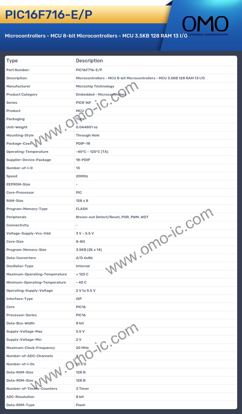 PIC16F716-E/P