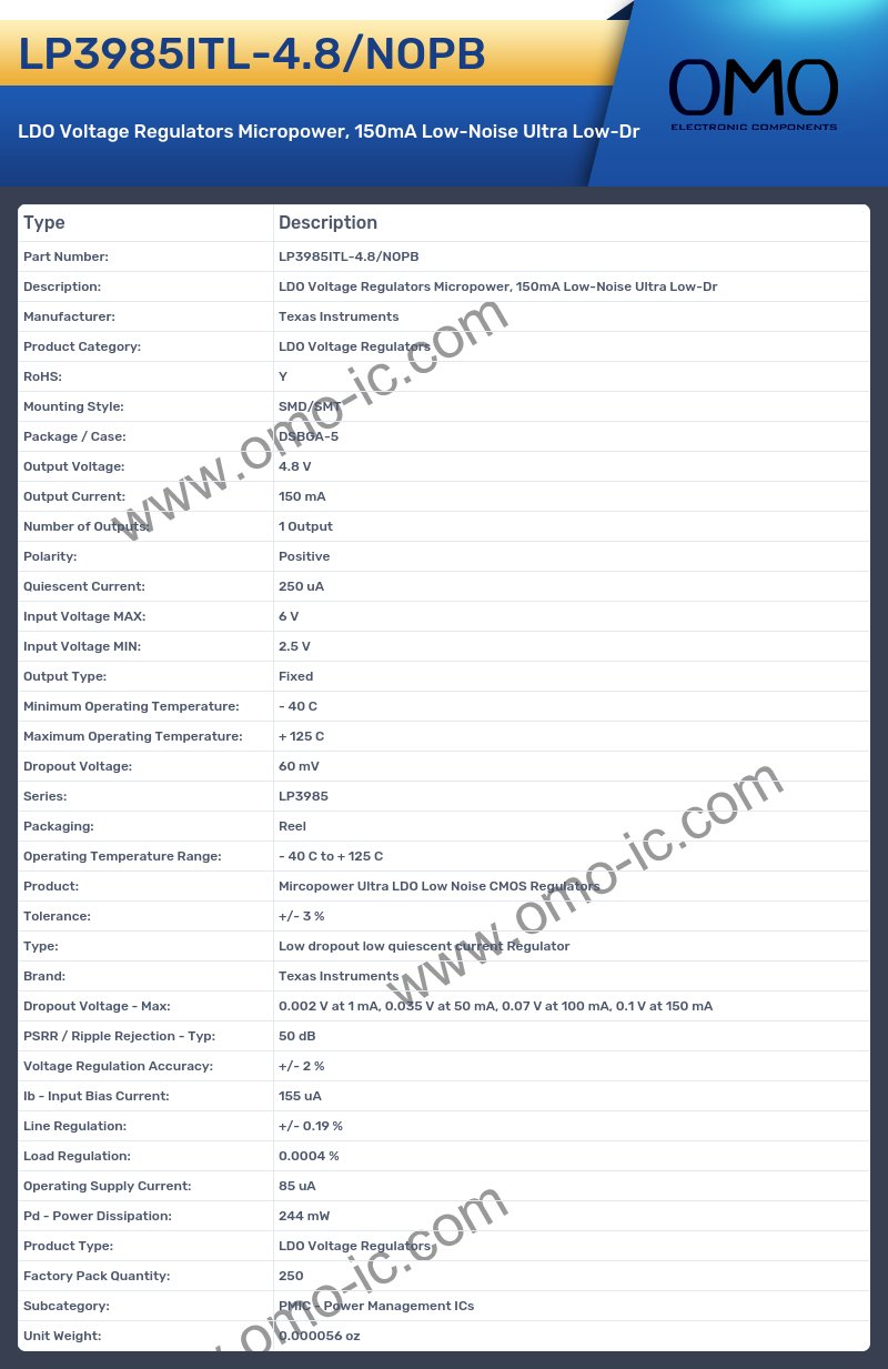 LP3985ITL-4.8/NOPB