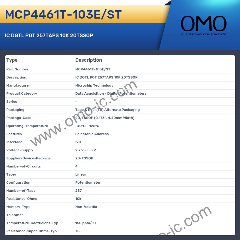 MCP4461T-103E/ST