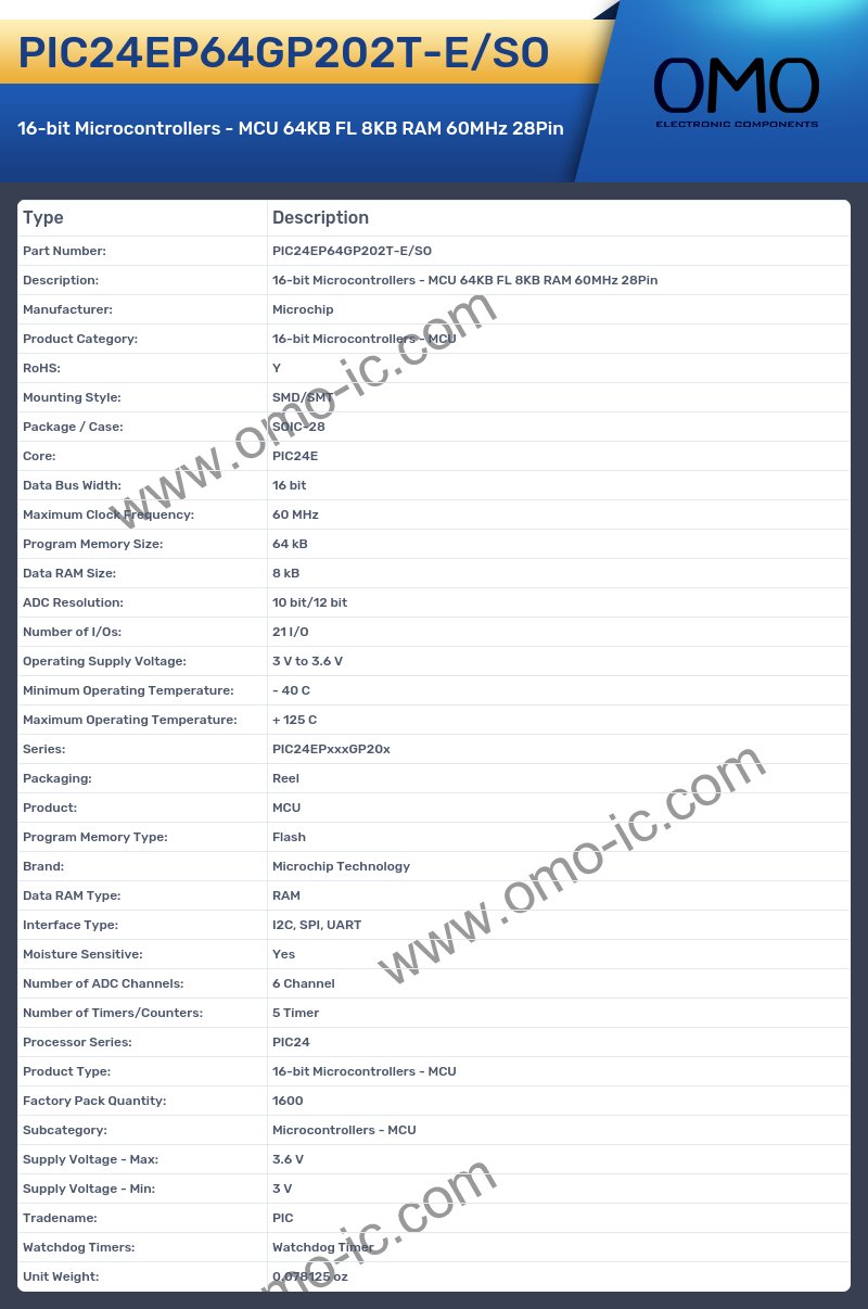 PIC24EP64GP202T-E/SO