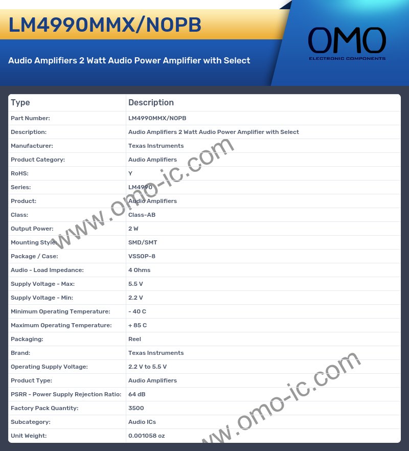 LM4990MMX/NOPB