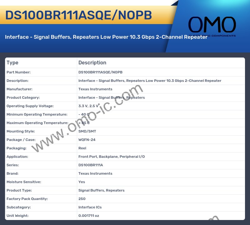 DS100BR111ASQE/NOPB