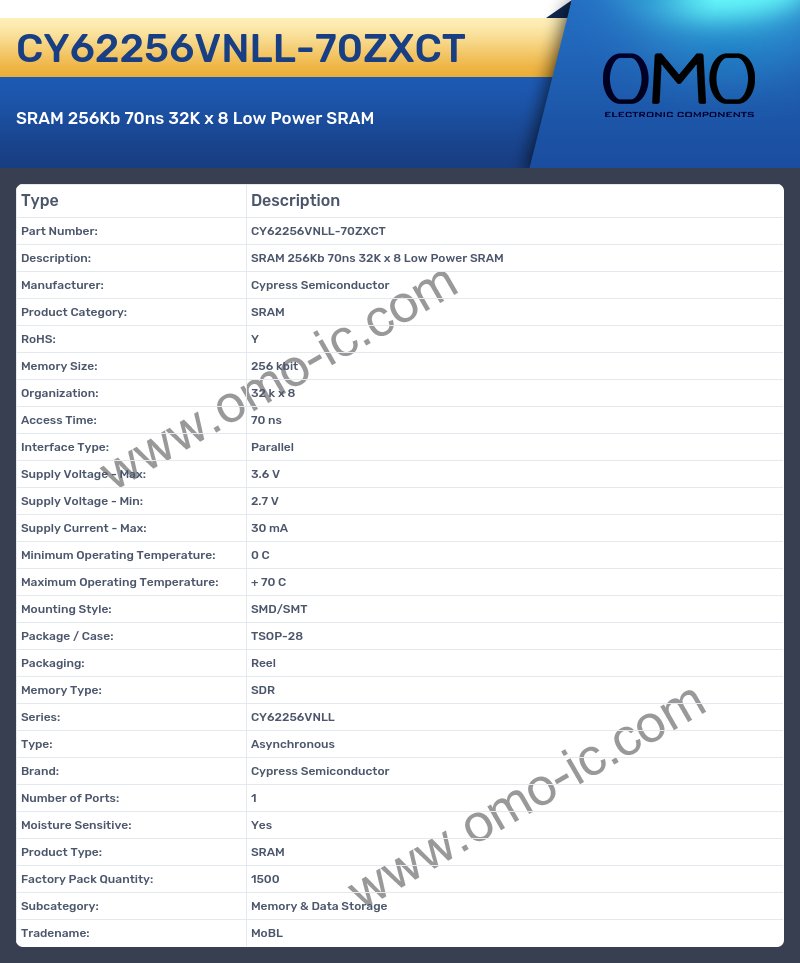 CY62256VNLL-70ZXCT