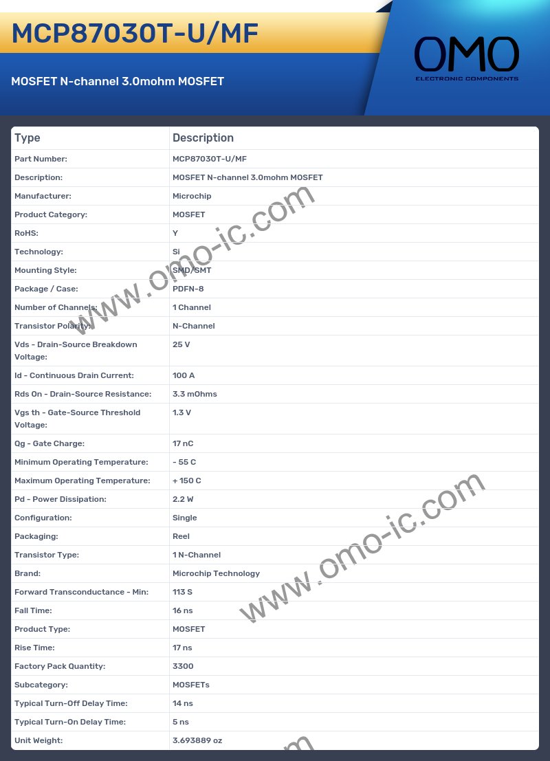 MCP87030T-U/MF