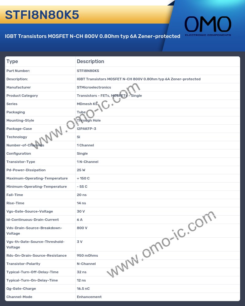 STFI8N80K5