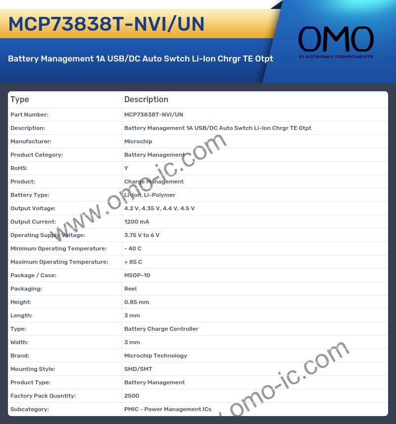 MCP73838T-NVI/UN