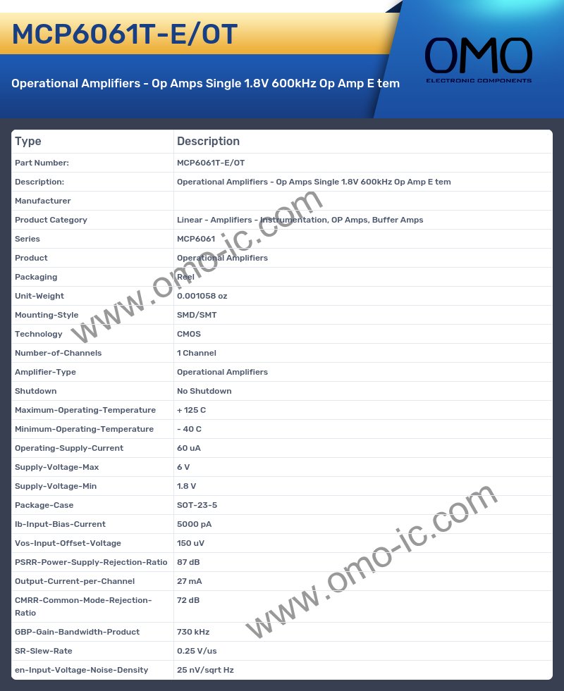 MCP6061T-E/OT