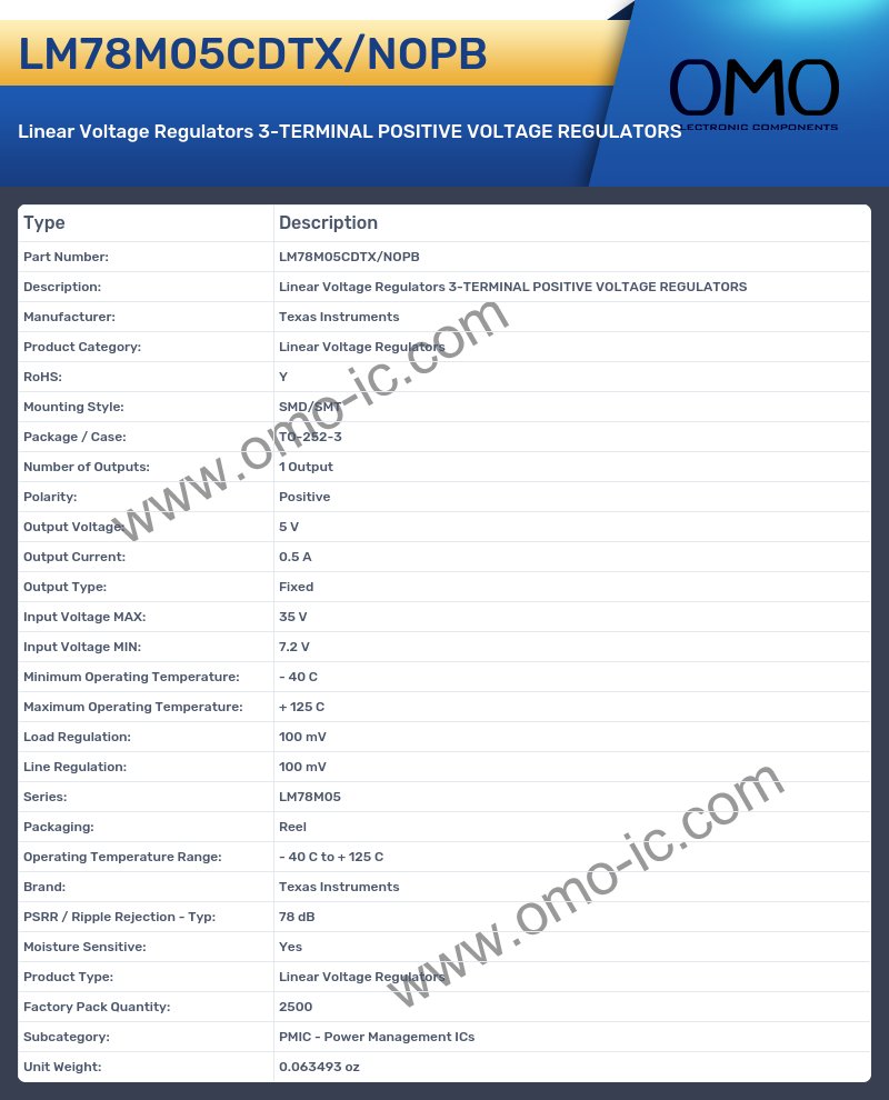 LM78M05CDTX/NOPB