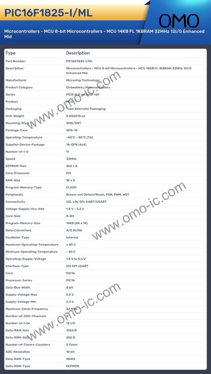 PIC16F1825-I/ML