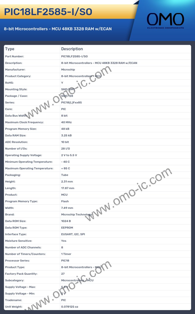 PIC18LF2585-I/SO