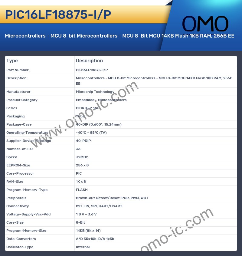 PIC16LF18875-I/P