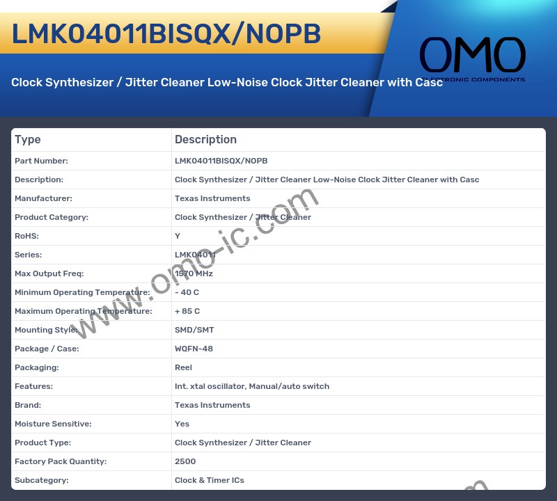 LMK04011BISQX/NOPB