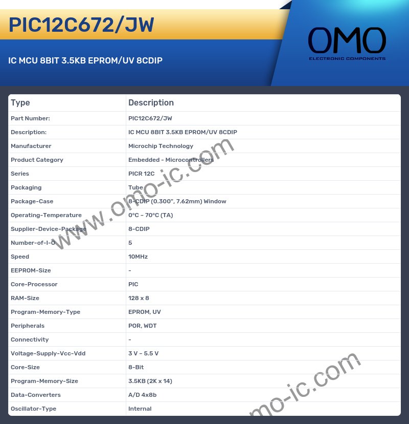 PIC12C672/JW