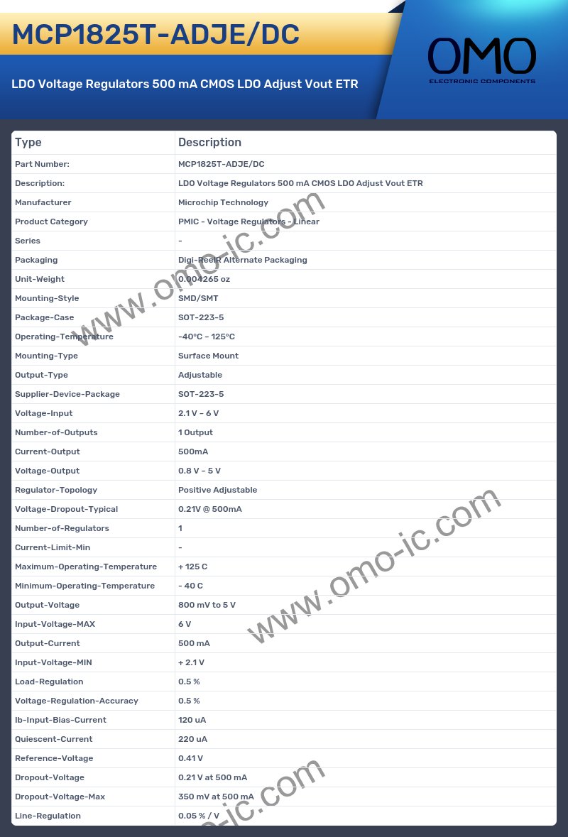 MCP1825T-ADJE/DC