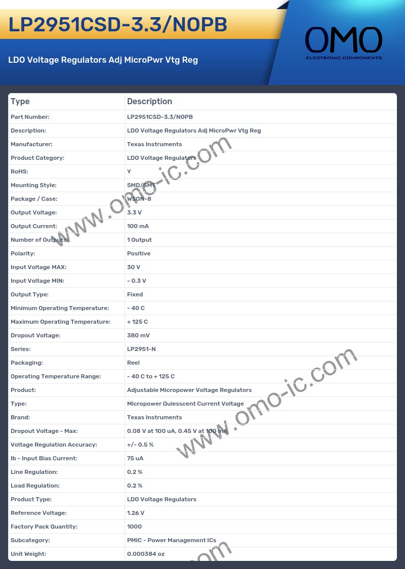 LP2951CSD-3.3/NOPB