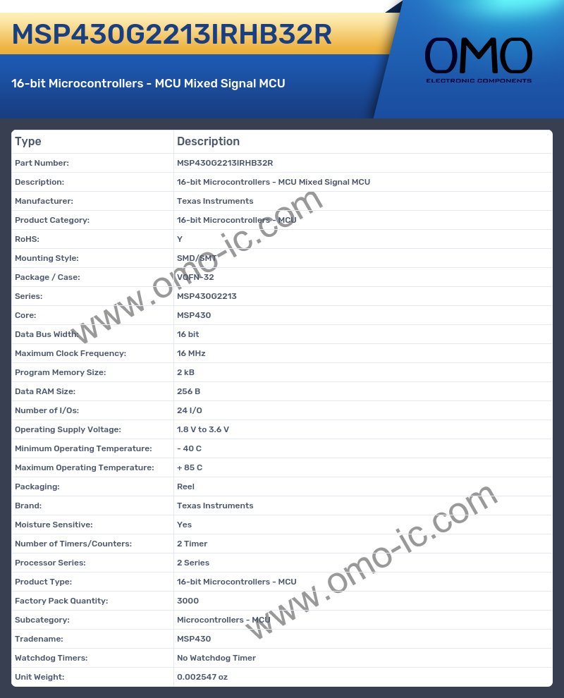 MSP430G2213IRHB32R