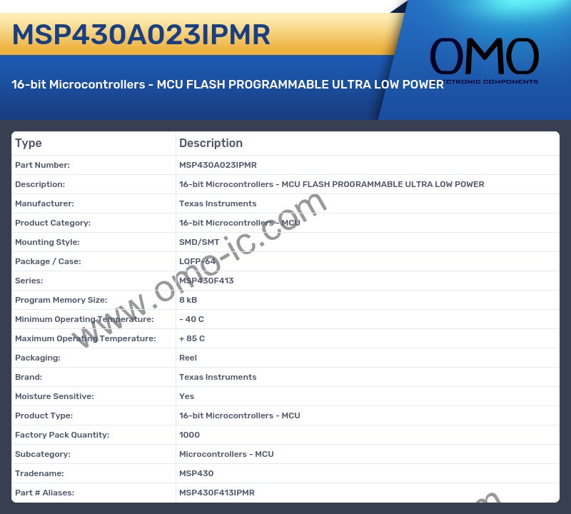 MSP430A023IPMR