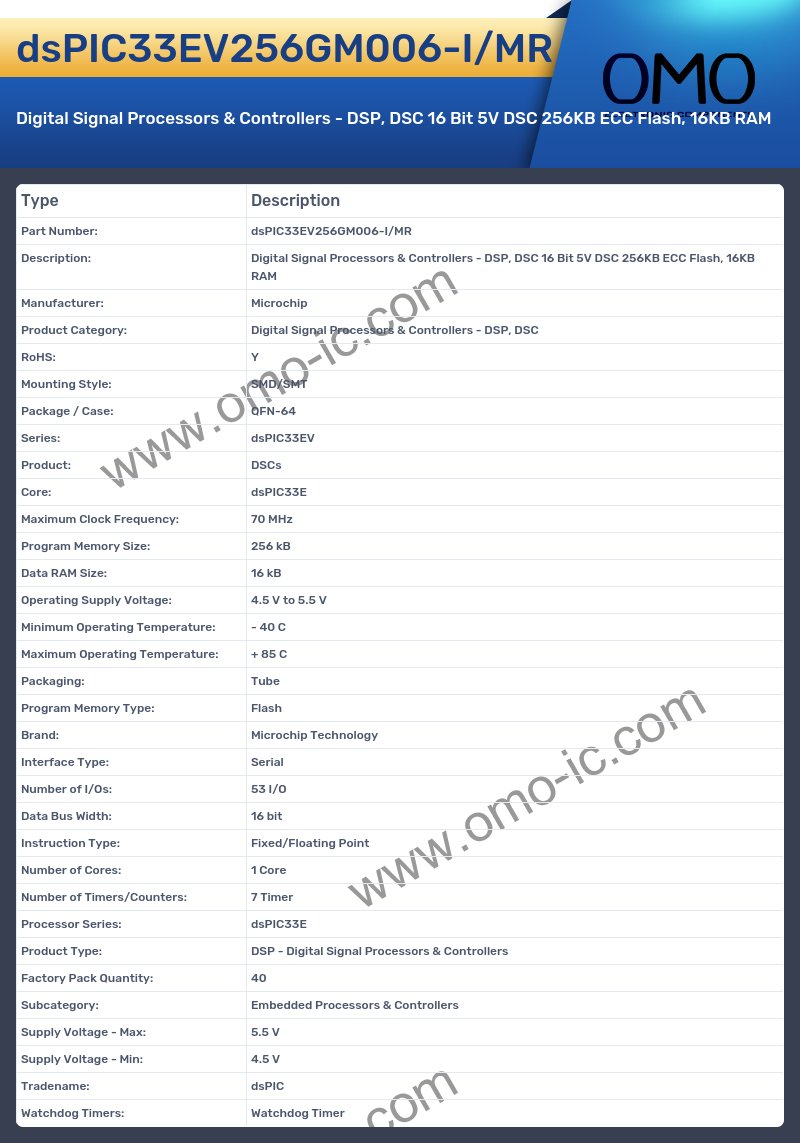 dsPIC33EV256GM006-I/MR