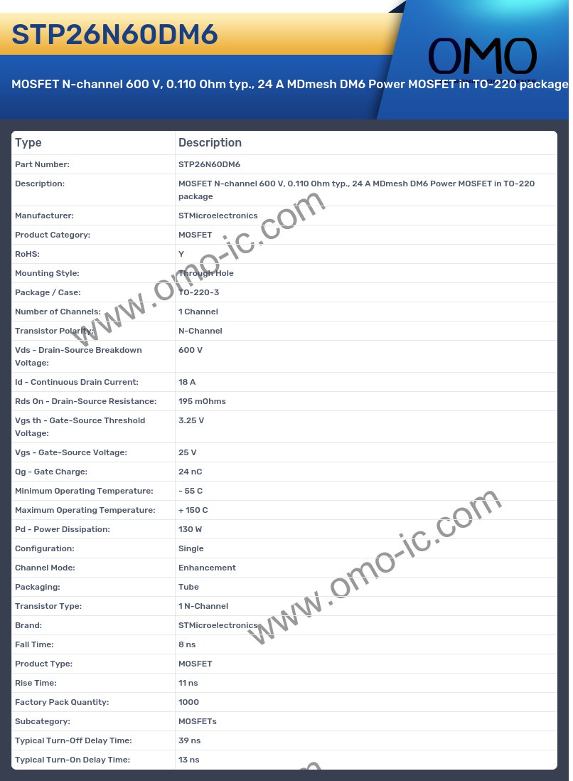 STP26N60DM6