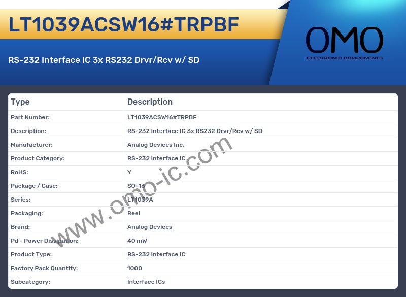 LT1039ACSW16#TRPBF