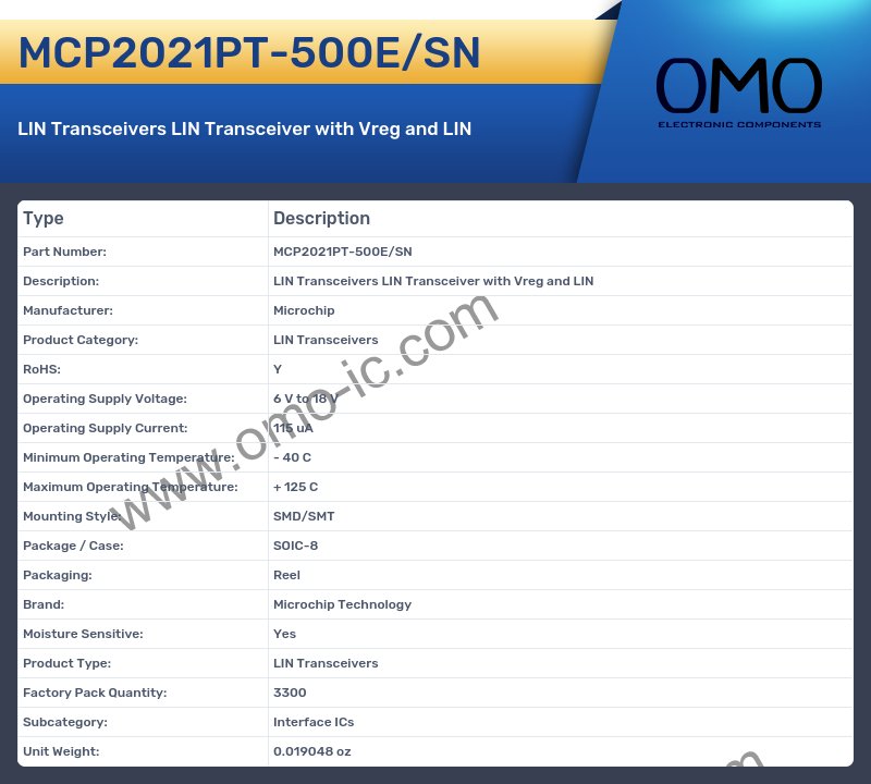 MCP2021PT-500E/SN