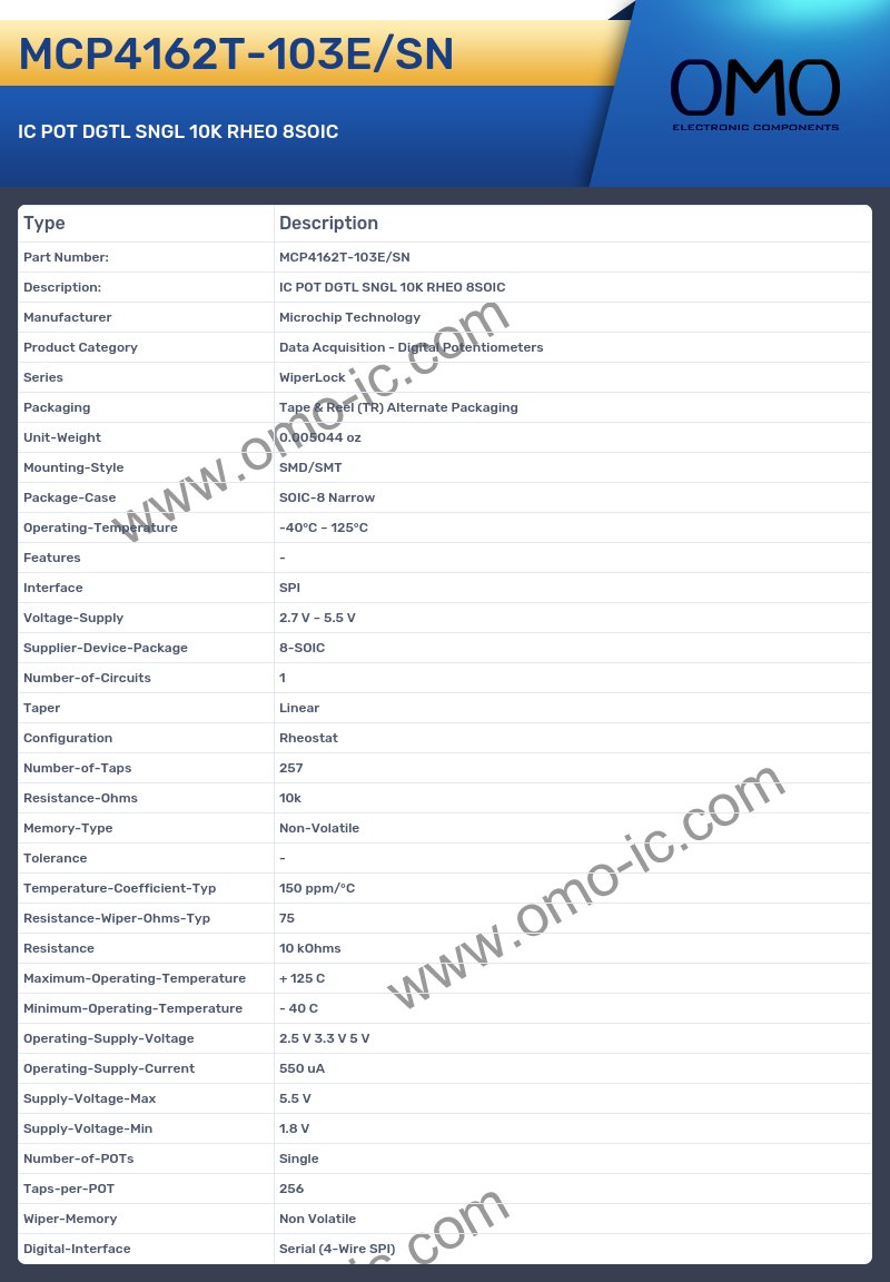MCP4162T-103E/SN