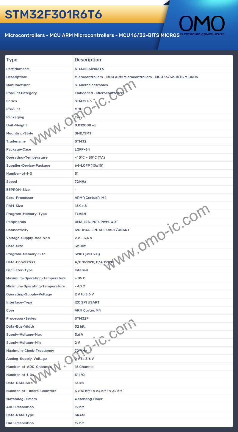 STM32F301R6T6