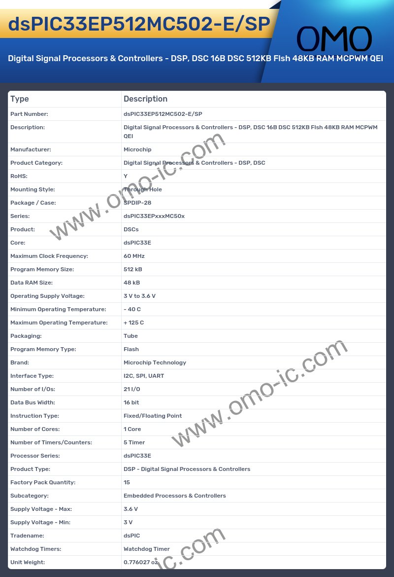 dsPIC33EP512MC502-E/SP