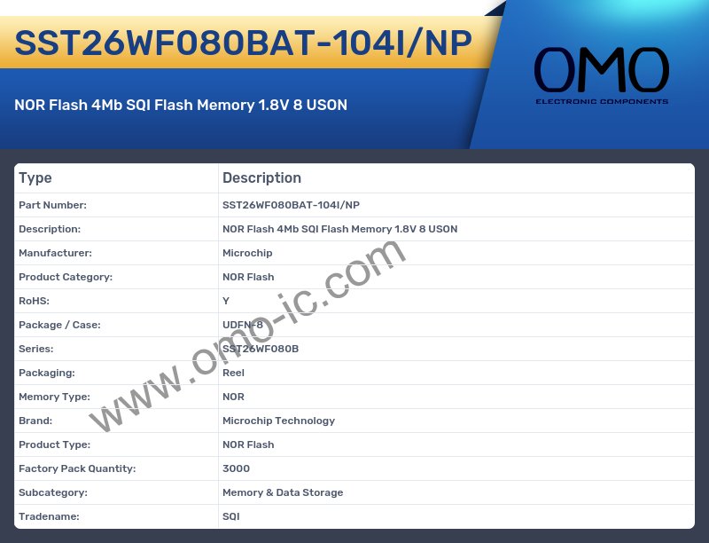 SST26WF080BAT-104I/NP