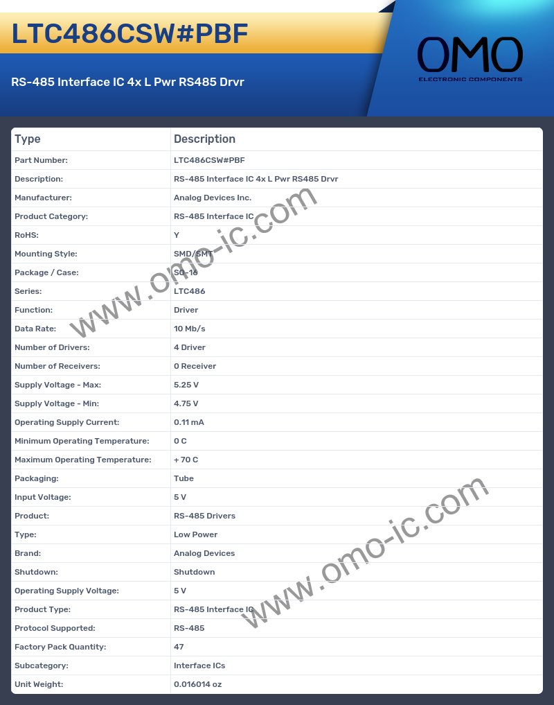 LTC486CSW#PBF