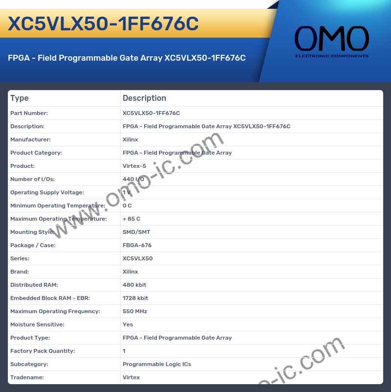 XC5VLX50-1FF676C